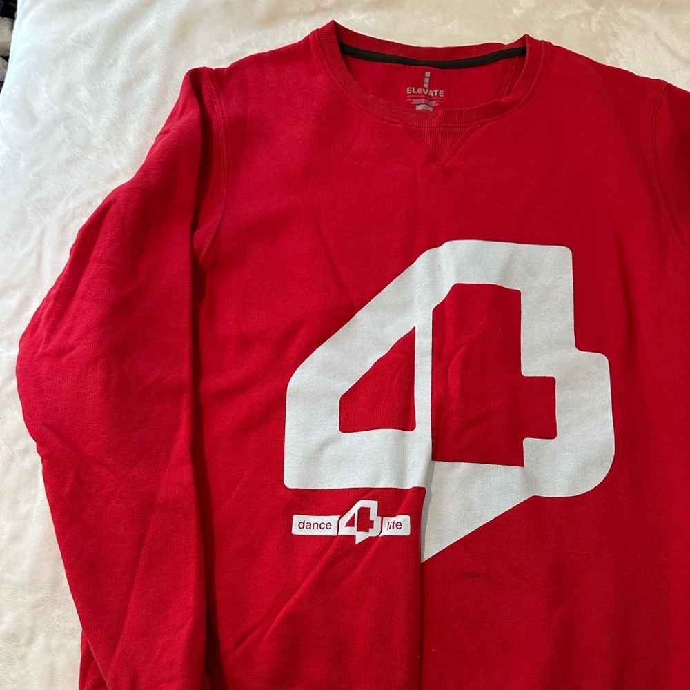 Elevate Red Crewneck Men's Sweater